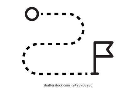 Project Goal and Project Destination Milestone Flag of Project on track for Tracking Project Milestone of Goal and Destination Location Tracking. Finding Location and Target Fixing Targeting Milestone