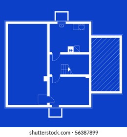 project of house. basement (You can specify the thickness of the lines of the drawing, directly how you need it)