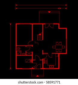 project of house. blueprint