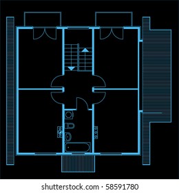 project of house. blueprint