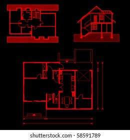 project of house. blueprint