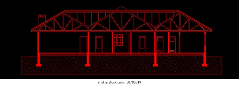 project of house. blueprint