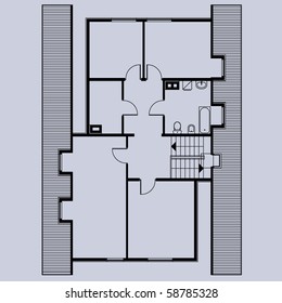 project of house. blueprint