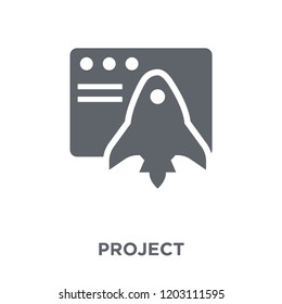 Project icon. Project design concept from  collection. Simple element vector illustration on white background.