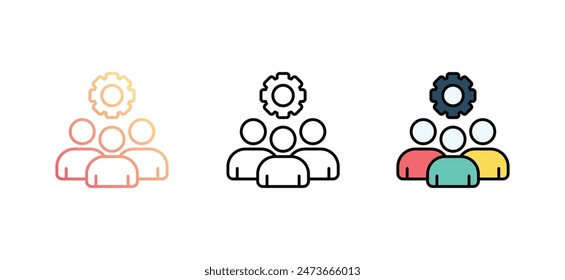 Project icon design with white background stock illustration