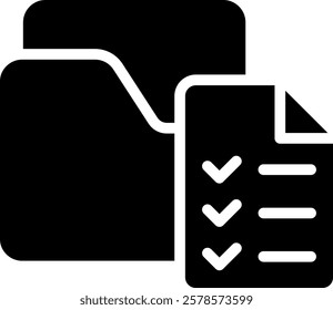 Project Icon Glyph Vector Illustration