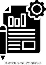 Project Icon Glyph Vector Illustration