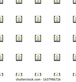 project icon pattern seamless isolated on white background. Editable flat project icon. project icon pattern for web and mobile.