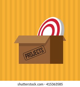 Project icon. plan design. marketing illustration