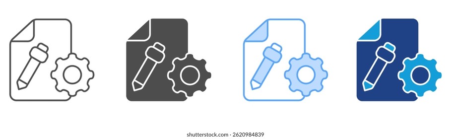 Project Icon Set Multiple Style Collection