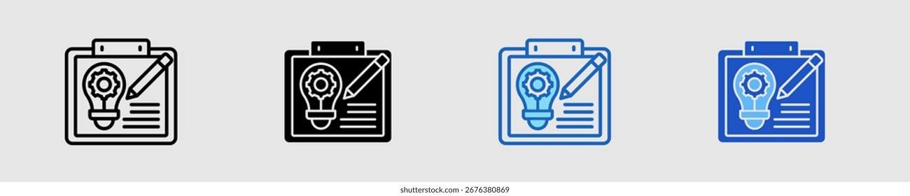 Project Icon Set Multiple Style Collection