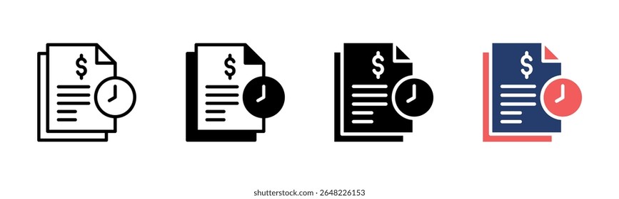 Coleção de vários estilos da folha de ícones do projeto