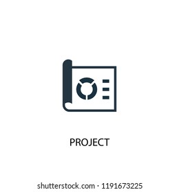 project icon. Simple element illustration. project concept symbol design. Can be used for web and mobile.