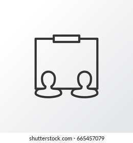 Project Icon Symbol. Premium Quality Isolated Presentation Element In Trendy Style.