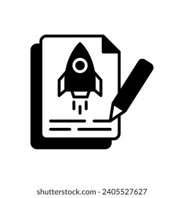 Icono de proyecto en vector. Ilustración
