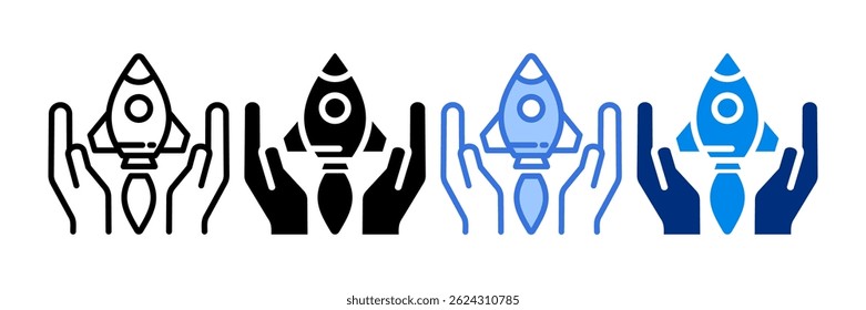 Project Icon Vector Illustration. Simple Line Style