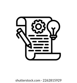 Project Idea icon in vector. Logotype