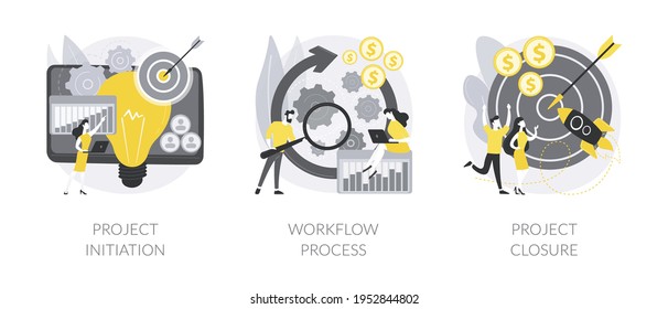 Project Implementation Abstract Concept Vector Illustrations.