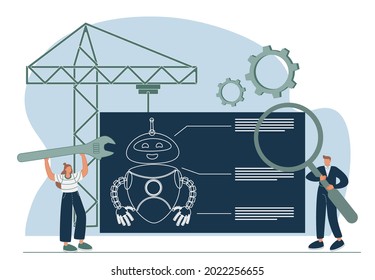 Project Implementation Abstract Concept Vector Illustration. Project Initiation And Closure, Workflow Process, Business Analysis, Vision And Scope, Management Software, Deadline Abstract Metaphor.