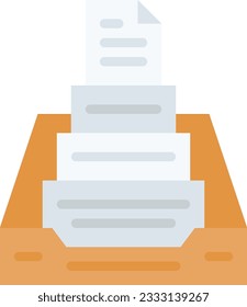Imagen del icono Bandeja de entrada del proyecto. Adecuado para aplicaciones móviles.