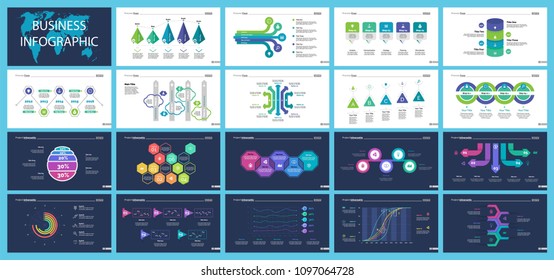Project infographic design template set