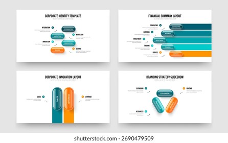 Project Introduction Four Five Two Three Step Infographic Frame Design Vector Illustration Bundle. Consulting Forecast 4 5 2 3 Option Diagram Slideshow Template Collection.