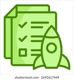 Elemento Ícone De Início Do Projeto Para Design