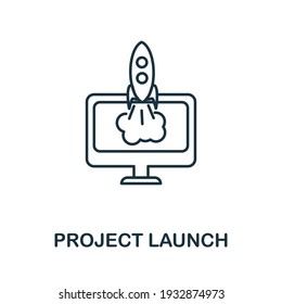 icono Inicio del proyecto. Ilustración simple de la colección de inicio. Icono de inicio de proyecto creativo para diseño web, plantillas, infografías y más
