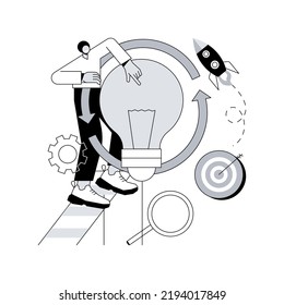 Project life cycle abstract concept vector illustration. Successful project management, stages of project completion, task assignment, business case, resource requirements abstract metaphor.