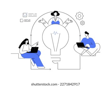 Project life cycle abstract concept vector illustration. Successful project management, stages of project completion, task assignment, business case, resource requirements abstract metaphor.