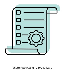  Project management color shadow thinline icon, vector, pixel perfect, illustrator file