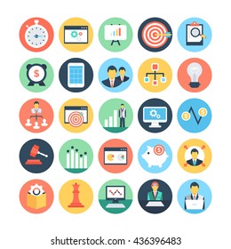 Project Management Colored Vector Icons 3