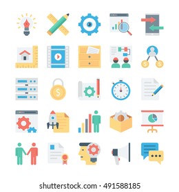 Project Management Colored Vector Icons 3