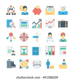 Project Management Colored Vector Icons 4