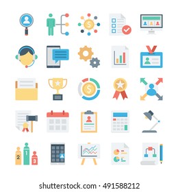 Project Management Colored Vector Icons 2