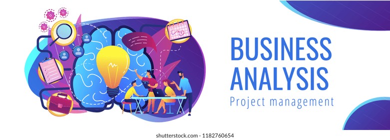 Project management concept header banner.