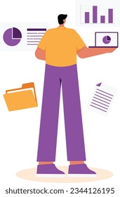 A Project Management Data Analyst Illustration