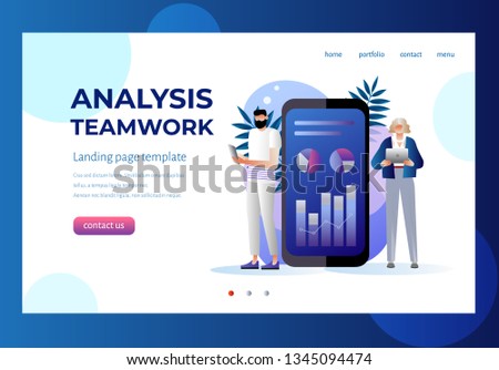 Project management and financial report strategy. Consulting team. Collaboration concept with collaborative people. Isometric business analysis planning. Flat isometric characters vector illustration.