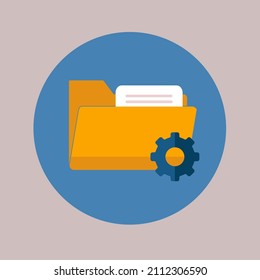 Project Management flat icons  symbol vector elements for infographic web