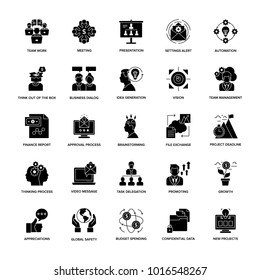 
Project Management Glyph Icons
