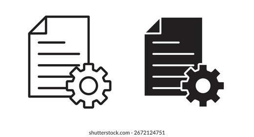 Project management icon Black and White Vector Graphic