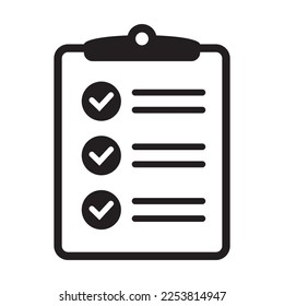 Project management icon. Clipboard and checklist icon. To do list vector icon for web site and app design.