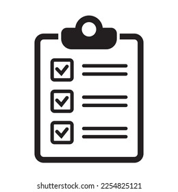 Project management icon. Clipboard and checklist icon. To do list vector icon for web site and app design.