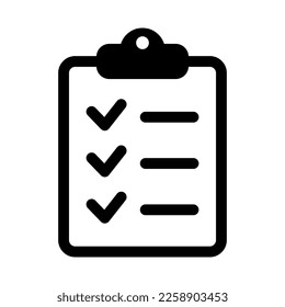 Project management icon. Clipboard and checklist icon. To do list vector icon for web site and app design.