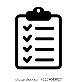 Project management icon. Clipboard and checklist icon. To do list vector icon for web site and app design.