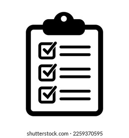 Project management icon. Clipboard and checklist icon. To do list vector icon for web site and app design.