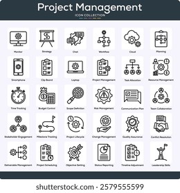 Project Management Icon Collection Set
