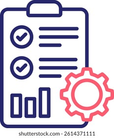 Project Management Icon Color Vector Illustration