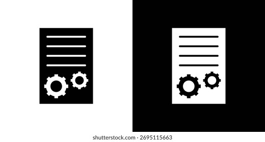 Symbolkonzept für das Projektmanagement. Silhouettensymbol.