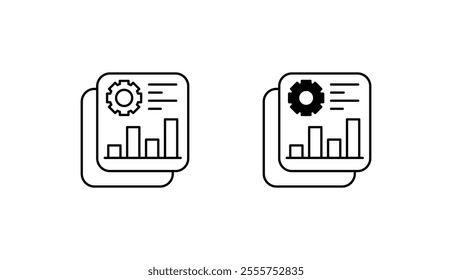 Project Management icon design with white background stock illustration